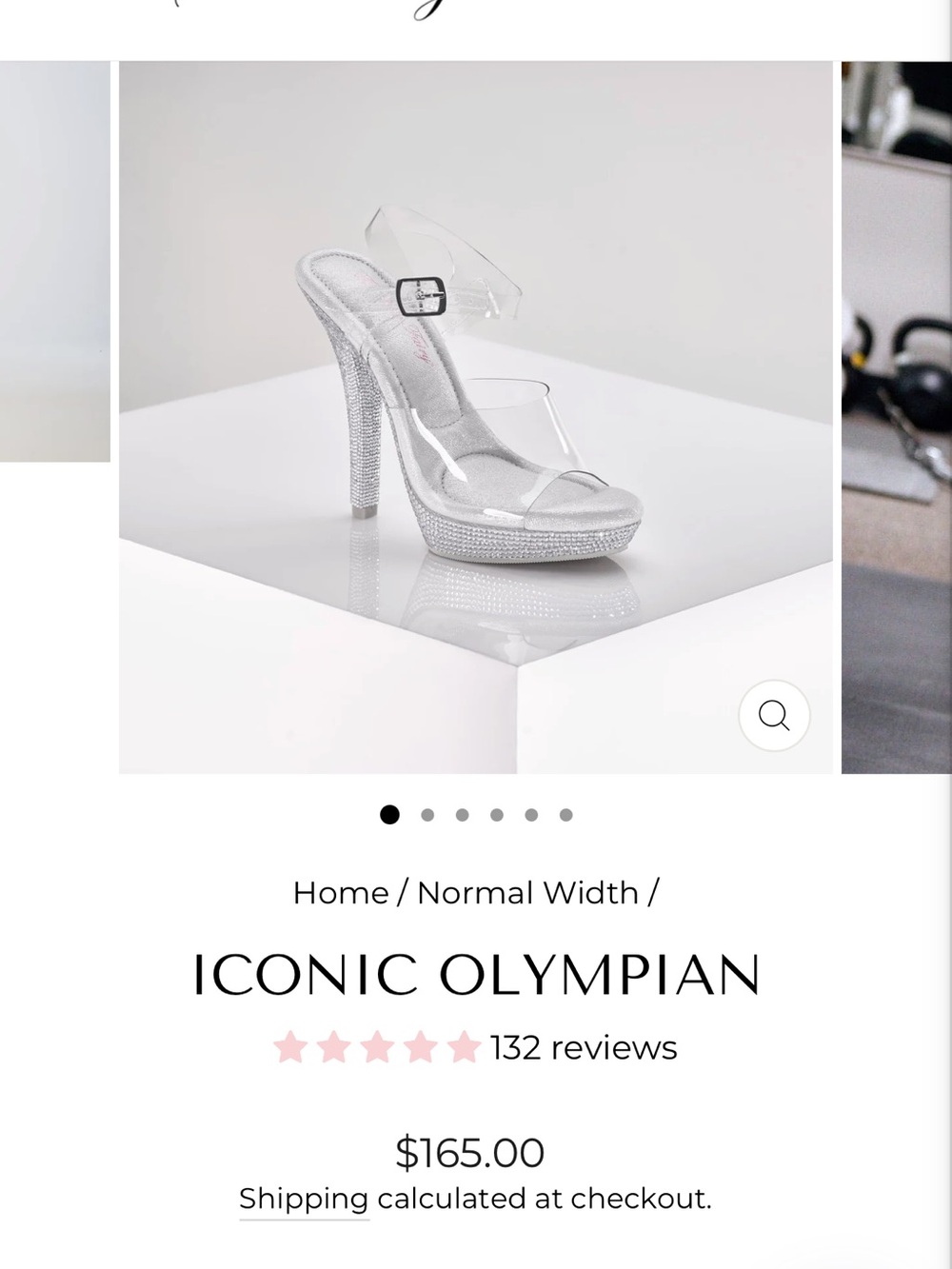 The shoe fairy ICONIC OLYMPIAN Silver Clear Platform Heels